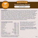 Natural Balance Limited Ingredient Adult Grain-Free Dry Dog Food, Reserve Duck & Potato Recipe, 12 Pound (Pack of 1)