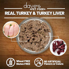 Dave's Pet Food Grain Free Wet Dog Food (95% Turkey & Turkey Liver), Made in USA Single-Source Protein, Limited Ingredients, 12.5 oz Cans (12 Pack)