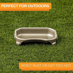 Neater Pet Brands Large Capacity Cat Bowls, Water Bowl for Cats, Reptiles, Chickens, Birds, & Small Animals, Cat Food Bowl (6 Cups), Indoor or Outdoor Water Trough & Feeder, Champagne