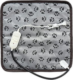 Cat Heating Pad Self Warming Cat Bed Electric Heating GOG Pad Waterproof Temperature Adjustable Heating Pad for Gogs and Cats 18x18in