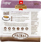 Primal Dog Food Toppers & Cat Food Toppers, Cupboard Cuts, Grain Free Meal Mixers with Probiotics, Raw Freeze Dried Dog Treats & Cat Treats, Great for Training (Turkey, 18 oz)