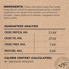 Vital Essentials Freeze-Dried Raw Turkey Meal or Mixer Dog Food Crunchy Mini Nibs, 5.5 oz