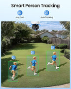 ZOSI C290 4K 8MP UHD Wired WiFi Security Camera Outdoor Indoor, Plug-in Pan/Tilt IP Camera, AI Human Face Vehicle Detection, Auto Tracking, Night Vision, Siren Alarm, 2-Way Audio, 64GB Memory Card