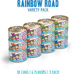 Weruva B.F.F. OMG - Best Feline Friend Oh My Gravy!, Variety Pack, Rainbow Road, Wet Cat Food by, 2.8oz Can (Pack of 12)