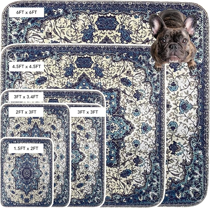 PUPIBOO Washable Pee Pads for Dogs and Cats - Super Absorbent Reusable Puppy Training Pads - 100% Waterproof, Leak-Proof & Non-Slip Whelping Pads for Pet Housebreaking