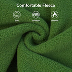 PUMYPOREITY Fleece Sphynx Cat Clothes, Warm Thick Cat Sweater, Soft Winter Coat for Hairless Cats, Cold Weather Pet Sweater for Dogs and Cats, Green, XL