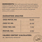 Vital Essentials Freeze-Dried Raw Pork Entree & Mixer Dog Food Soft Nibs | 99% Pork, Organs & Bone | 14 oz