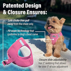 Doggie Design Dog Harness - No Choke Dog Harness, Dog Vest, Mesh Polyester, Pet Harness, Simple Step in and Go Design, Harness for Dog - Candy Pink, S