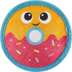 Outward Hound Tough Skinz Durable Squeaky Dog Toy with Two Tough Layers, Donut, Multicolor, Small