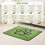 Qeils Reusable Dog Pee Pads, 4 Pack Super Absorbent & Leakproof Washable Puppy Pads with Soft Green Top Layer, for Potty Training, Crates, Couch, Car Seats & Pet Beds, 30"x 34"