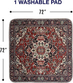 PUPIBOO Washable Pee Pads for Dogs and Cats - XXL (1 Pack) 6 FT X 6 FT Super Absorbent Reusable Puppy Training Pads - 100% Waterproof, Leak-Proof & Non-Slip Whelping Pads for Pet Housebreaking