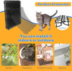 16 X 13 Inch Scat Mat for Cats, 10 Pack Cat Scat Mat with Spikes - Indoor/Outdoor Pet Deterrent Solution for Plants, Furniture, and More - Keep Cats and Dogs Away