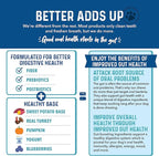 Bernie's Charming Chompers - Daily Dental Chews for Dogs 26-50 Lbs. - 18 Count - Cleans Teeth, Freshens Breath, + Boosts Oral-Gut Microbiome. Easy to Digest, Supports Healthy Digestion Naturally