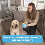 West Paw Zogoflex Toppl Treat Dispensing Dog Toy Puzzle – Interactive Chew Toys for Dogs – Dog Toy for Moderate Chewers, Fetch, Catch – Holds Kibble, Treats, Small 3", Tangerine