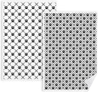 Black and White Diamond Dog Paw Kitchen Towels, Dog Lover Mom Gifts Dish Tea Towels for Kitchen Decor, Puppy Pet Lover Gifts Hand Towels for Bathroom Decor, 16x24 Inch Set of 2