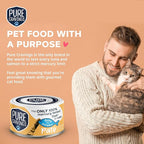 Tuna and Pumpkin Pate, Canned Wet Cat Food, 100% Mercury-Tested, Moist Can Fish, Grain-Free Protein, Non-GMO, 12 Pack