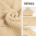 cyeollo Small Dog Sweater with Leash Hole Turtleneck Knitted Sweaters Winter Dog Clothes Sweaters for Small Dogs S