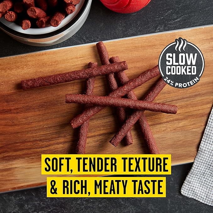 Pup-Peroni Dog Treats, Triple Steak Flavor, 5.6 Ounce (Pack of 8), Ribeye, Top Sirloin, NY Strip Flavors