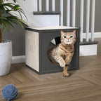 Way Basics Premium Cube Cat Scratcher Lounge - Scratch and Play zBoard Lasts 5X Longer