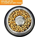 Neater Pet Brands Stainless Steel Slow Feed Bowl - Non-Tip & Non-Skid - Stops Dog Food Gulping, Bloat, Indigestion, and Rapid Eating (1-1/2 Cup)