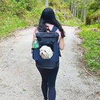 Kritter Planet Pet Carrier Backpack for Cats Dogs, Breathable Pet Backpack with 4 Mesh Window, Portable Pet Carrier for Camping