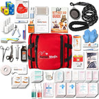 Pet Vet Medic Cat & Dog First Aid Kit - Dog Emergency Kit, Dog Health Supplies & Dog Wound Care -with Dog Thermometer, Dog Bandages for Wounds - Dog Essentials, Dog Supplies, Dog Travel Bag (Large)
