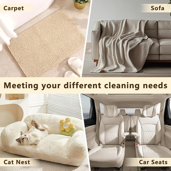 Pet Hair Removal Glove, Reusable Washable Pet Hair Remover for Cats Dogs, Electrostatic Cat Grooming Gloves for Pet Hair, Efficient Dog Hair Remover for Couch,Furniture,Clothes (Black)