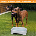 Neater Pet Brands Extra Large Water Bowl for Dogs, Outdoor Dog Water Bowl (2.25 Gallon Extra-Large Capacity), Big Trough Style Food Dish for Indoors or Outside, No Spill Large Dog Bowls, Vanilla Bean