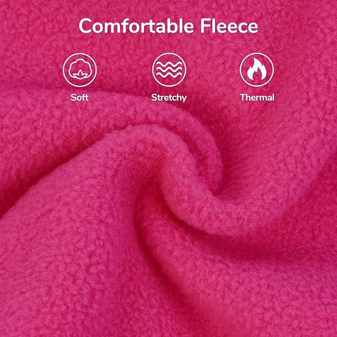 PUMYPOREITY Fleece Sphynx Cat Clothes, Warm Thick Cat Sweater, Soft Winter Coat for Hairless Cats, Cold Weather Pet Sweater for Dogs and Cats, Rosepink, L