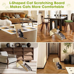 cat Scratching Post-Cat Scratching Pad with Corkcat beds for Indoor Cats-cat Scratch with 2 Pcs Cardboard,Easy Replace,Scratching Board Toy,Eco-Friendly Sustainable Kitten Scratching Post-cat ramp