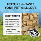 Northwest Naturals Raw Rewards Freeze-Dried Sweet Potato Treats for Dogs and Cats - Bite-Sized Pieces - Healthy, 1 Ingredient, Human Grade Ingredients, All Natural, Proudly Made in USA, 2 Oz