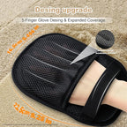 3PCS Pet Hair Removal Glove for Cats, Upgraded Five-Finger Electrostatic Pet Hair Remover Glove, Reusable Magic Brush Pet Hair Removal Tool for Laundry, Couch, Carpet & Car Seat