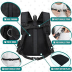 PetAmi Dog Front Carrier Backpack, Ventilated Adjustable Dog Pet Cat Chest Carrier Backpack, Dog Carrier for Hiking Camping Travel, Small Dog Puppy Medium Cat Carrying Bag, Max 10 lbs, Black