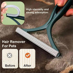 2-Pack Pet Hair Removal Gloves with A Hair/Lint Removal Tool – Remove Cat/Dog Fur from Clothing, Furniture, Car Seats, Bedding & Carpet