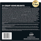 Cesar Home Delights Adult Wet Dog Food, Pot Roast with Spring Vegetables, Beef Stew, Turkey, Green Beans, & Potatoes, and Hearty Chicken & Noodle Variety Pack, 3.5 oz. (24 Count, Pack of 1)