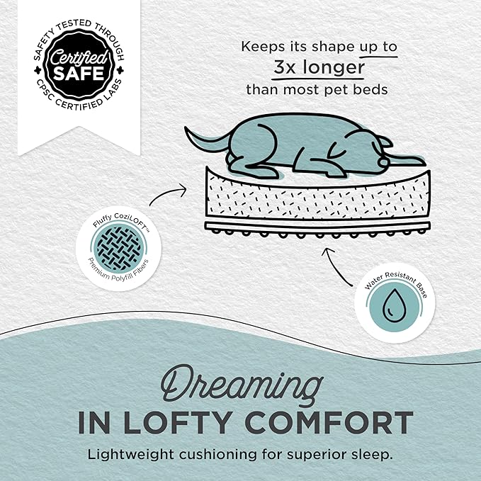 Best Friends by Sheri Patterned Lux Faux Fur Calming Donut Dog Bed, Gray, Extra Small, 18" x 18"