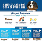Bernie's Charming Chompers - Daily Dental Chews for Dogs 15-25 Lbs. - 30 Count - Cleans Teeth, Freshens Breath, + Boosts Oral-Gut Microbiome. Easy to Digest, Supports Healthy Digestion Naturally