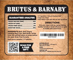 BRUTUS & BARNABY Dehydrated Lung Dog & Cat Treats, 10oz – USA Organ Meat Stick (Beef & Turkey Lung, Liver), High Protein Pet Snack