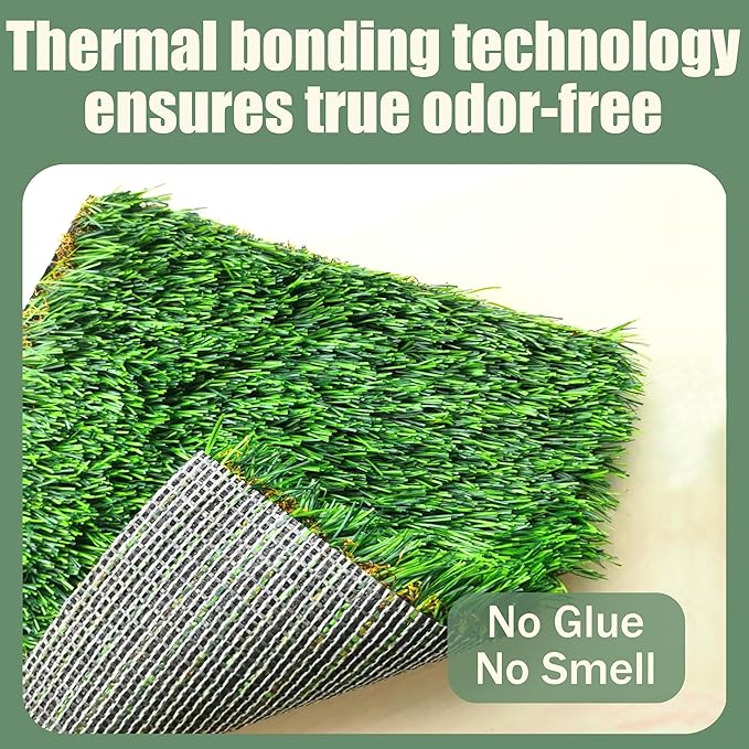 2026 pheromone Washable Artificial Grass Dog Potty Pad - Fake Grass Pee Pad, Reusable Indoor/Outdoor Puppy Training Mat for Dogs & Small Pets (47x26(Pack of 1))