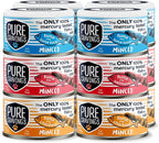 Minced Tuna Wet Canned Cat Food, 100% Mercury-Tested, Moist Can Fish for Cats, Grain-Free, Protein, Non-GMO, Variety Pack, 3oz, Pack of 12