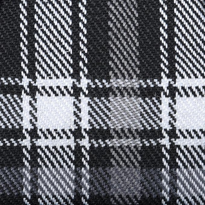 GAMUDA Small Dog Harness Collar and Leash Set, Step in No Chock No Pull Soft Mesh Adjustable Dog Vest Harnesses Plaid Reflective for Dogs Puppy Cats Kitten Rabbit (Black, S)