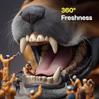 DOCO Dog Teeth Cleaning Wipes - Dog Tooth Brushing Kit, Remove Plaque & Tartar, Freshen Breath, No Rinse, Easy Pet Tooth Cleaning Kit for Oral Care, Ideal for Cat Owners - Chicken Flavor, 50 ct.