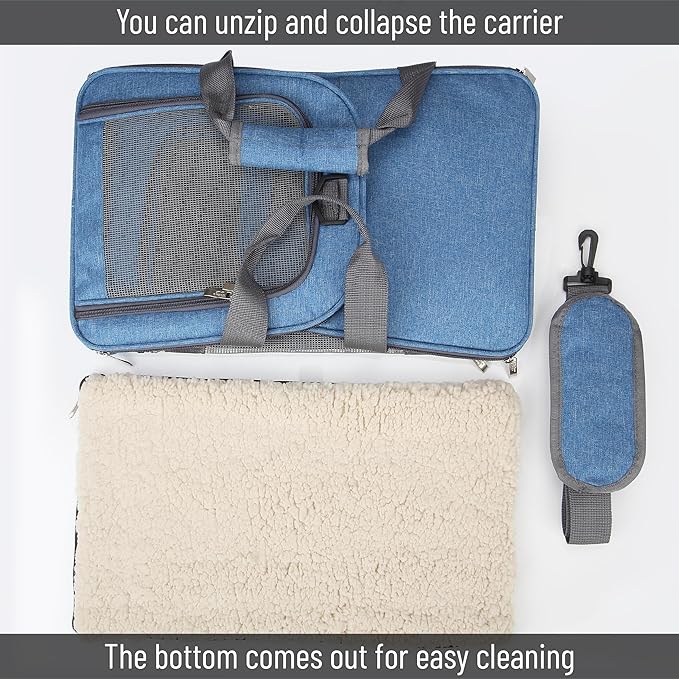 Mr. Pen Pet Carrier - Soft-Sided Cat & Dog Carrier Bag for Travel