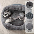 INVENHO Large Dog Beds Large Sized Dog Washable, Orthopedic Warming Soft Sleeping Puppy Bed Durable Pet Bed with Anti-Slip Bottom L(35"x25"x10")