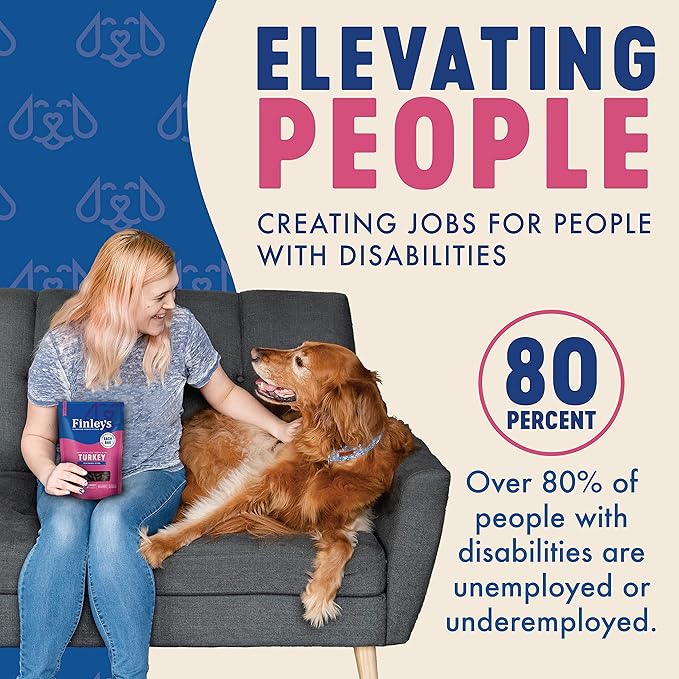 Finley's Soft Chew Dog Treat Training Bites Treats for Dogs Made in USA | Turkey Recipe | All-Natural Protein Wheat Free Dog Treats | Healthy Dog Treat Bags | No Preservatives, 16 Ounce (Pack of 6)