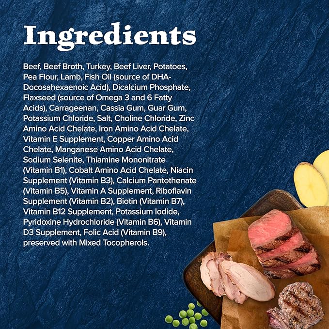Blue Buffalo Wilderness Adult Wet Dog Food, High-Protein and Grain-Free, Made with Natural Ingredients, Rocky Mountain Recipe Red Meat Paté, 12.5-oz Can (12 count)