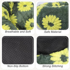 Calming Dog Bed, Dog Beds Fits up to 15 lbs Pets, Fluffy Donut Dog & Cat Bed Washable, Round Anti Anxiety Dog Bed, Small Dog Bed with Non-Slip Bottom (Yellow, 20" x 20")