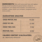 Vital Essentials Freeze-Dried Raw Pork Meal or Mixer Cat Food Soft Nibs | 99% Pork, Organs & Bone | 12 oz