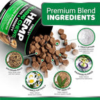 YUMA'S (2 Pack) Hemp Calming Chews for Dogs - Advanced Dog Calming Chews - Anxiety Relief Treats - Separation Aid, Barking, Stress Relief, Thunderstorms - Melatonin - Hemp Oil - Made in USA