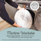 Best Friends by Sheri SnuggleSoft Faux Fur Calming Donut Bed for Dogs, Gray, Small, 23" x 23"